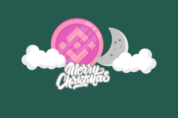 Christmas Binance Night Moon Cloud Art: Illustrations Review