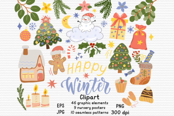 Christmas Bundle: Festive Illustrations for Branding