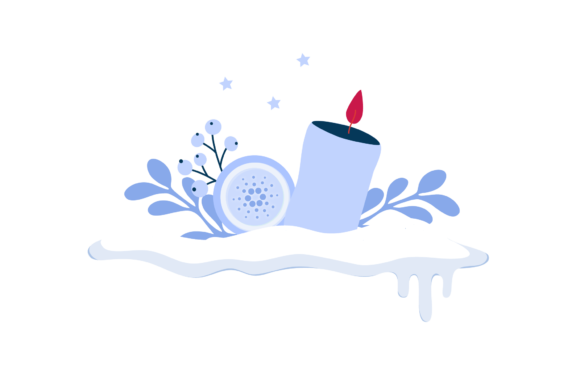 Christmas Cardano Coin Illustrations Review