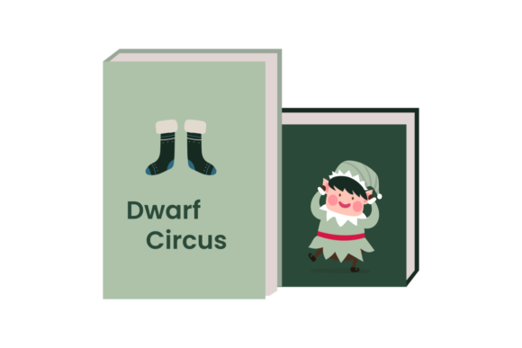 Christmas Dwarf Story Book Design Art: Illustrations