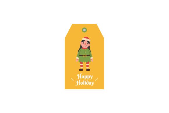 Christmas Label Tag Gnome Costume Svg: Festive Illustrations