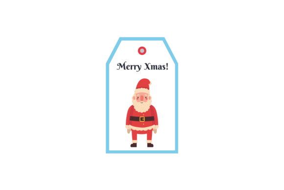 Christmas Label Tag Hat Santa Svg: Festive Illustrations