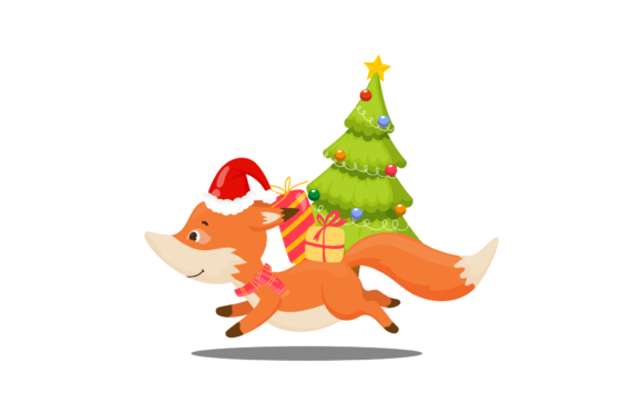 Happy Fox Christmas Tree Illustrations Review