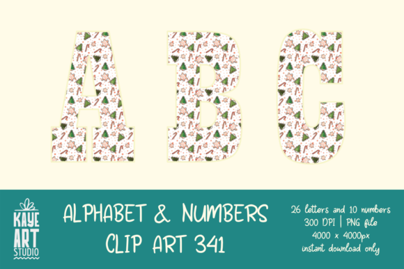 Review: Christmas Alphabet Sublimation 341 Illustrations