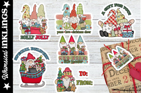 Review: Little Gnomies Christmas Stickers for Holiday Embroidery