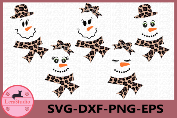 Snowman Face, Snowman Leopard, Christmas Illustrations Review